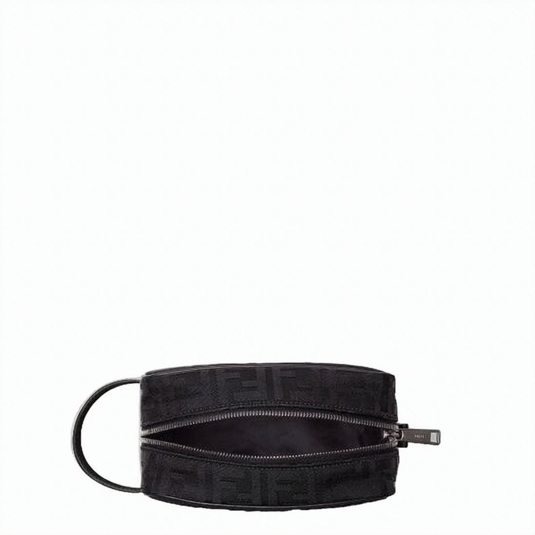 Fendi Textured Black Calf Leather Clutch