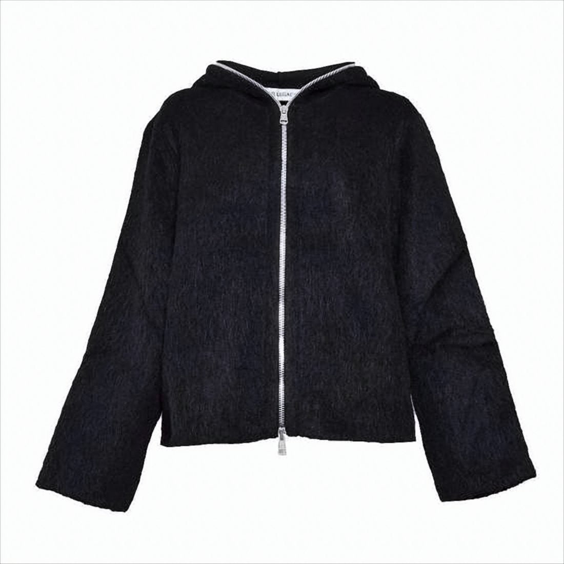 Our Legacy Textured Black Jacket With Hood