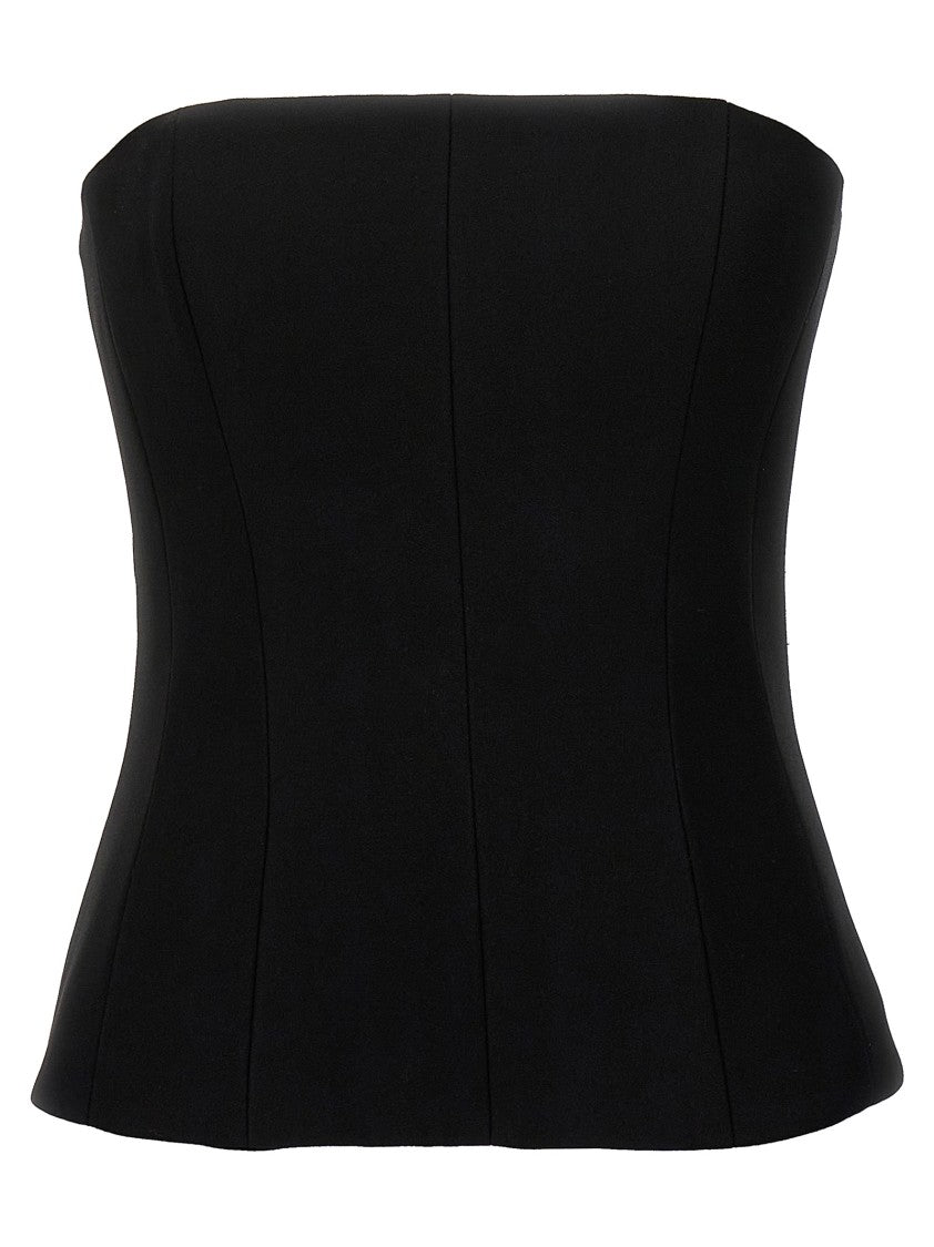 Mônot Strapless Fitted Corset Top With Structured Splints