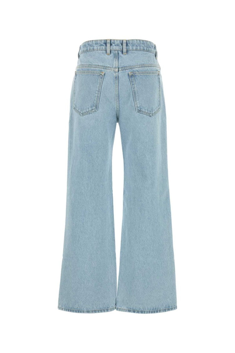 Paco Rabanne Wide-Leg Denim Jeans With High Waist