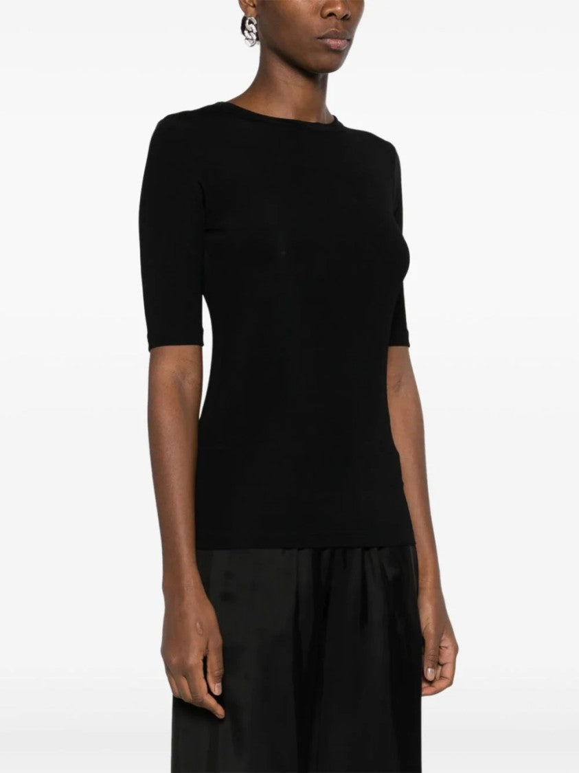 Fabiana Filippi Jersey T-Shirt With Unique Cut-Out Detail