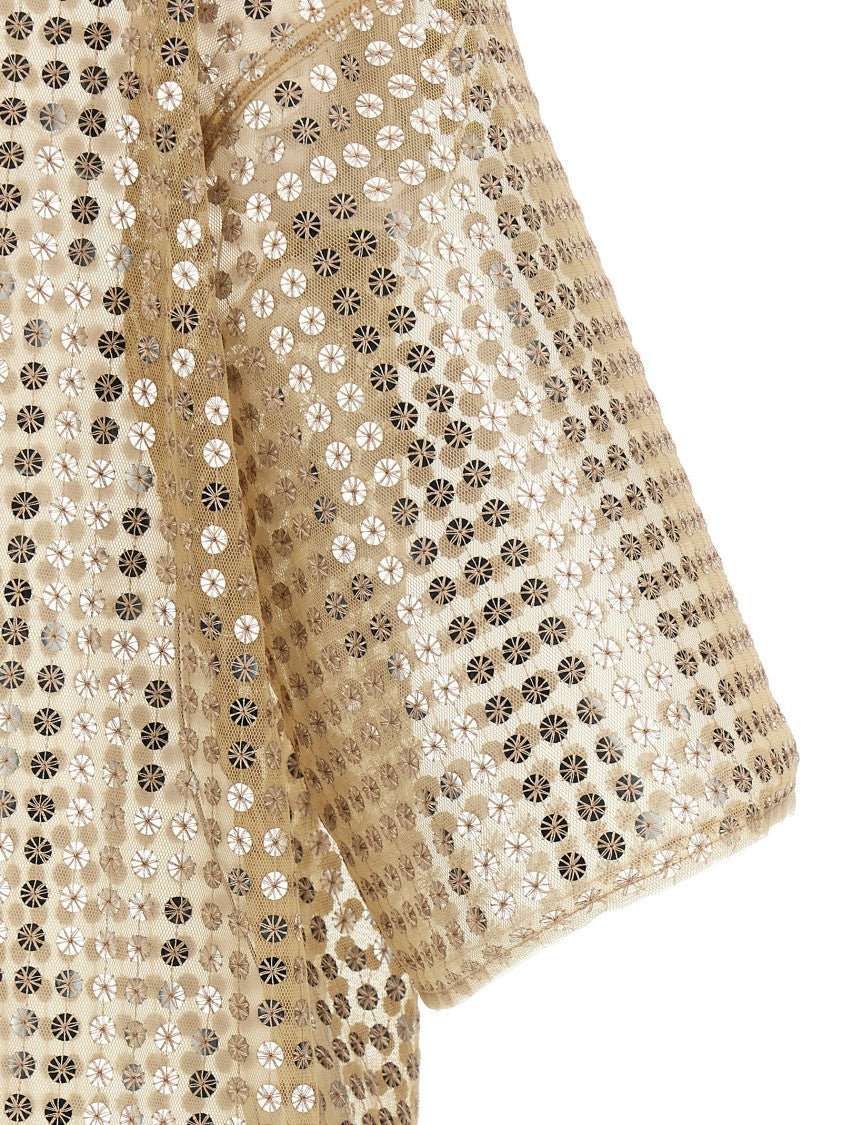 Fabiana Filippi Mini Dress With All-Over Sequin Embellishment