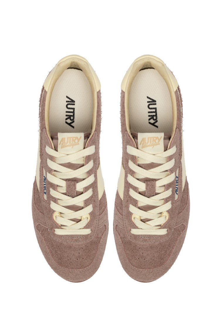Autry Mauve Windspin Suede Sneakers