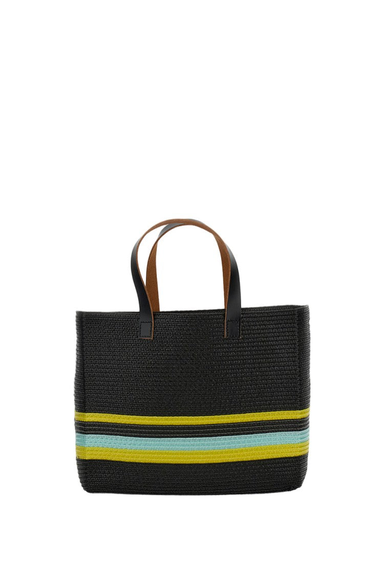 Plan C Small Straw Shopper Bag