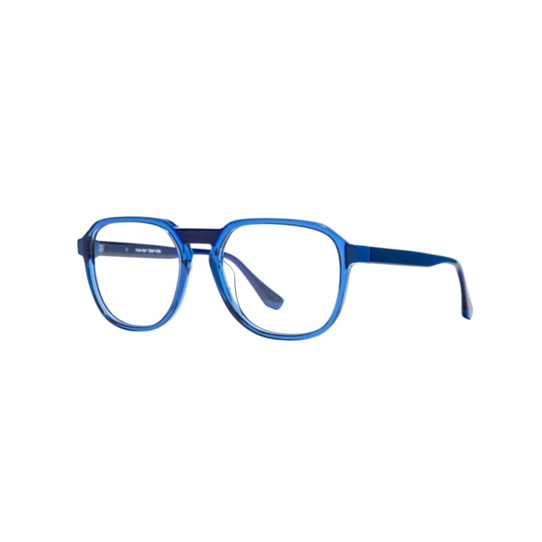 Xavier Garcia Design Zambeze C-1 Translucent Blue Acetate Square Frame Eyeglasses