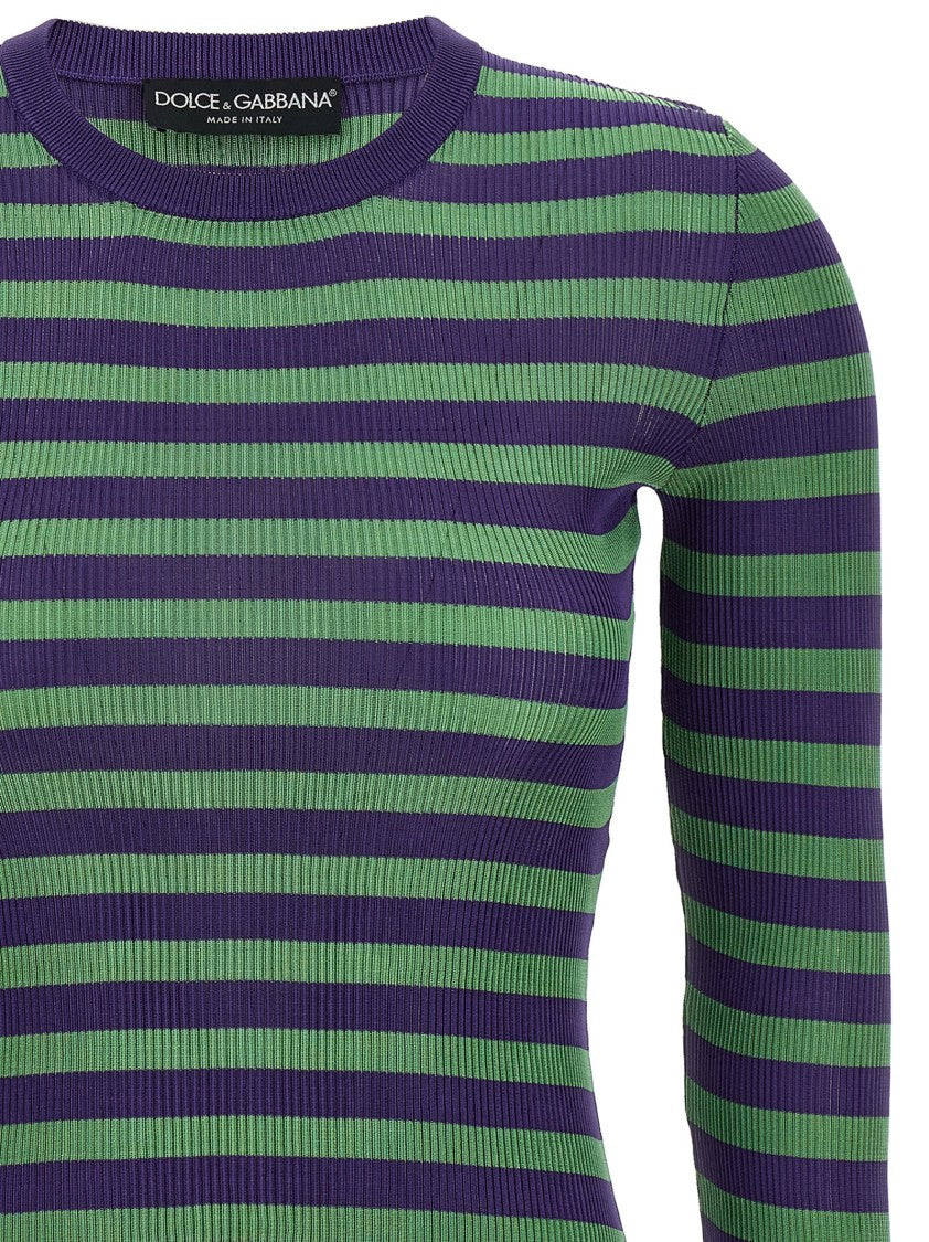Dolce & Gabbana Striped Viscose Sweater