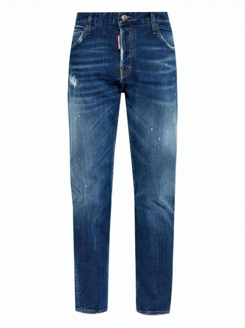 Dsquared2 Distressed Medium Blue Denim Pants