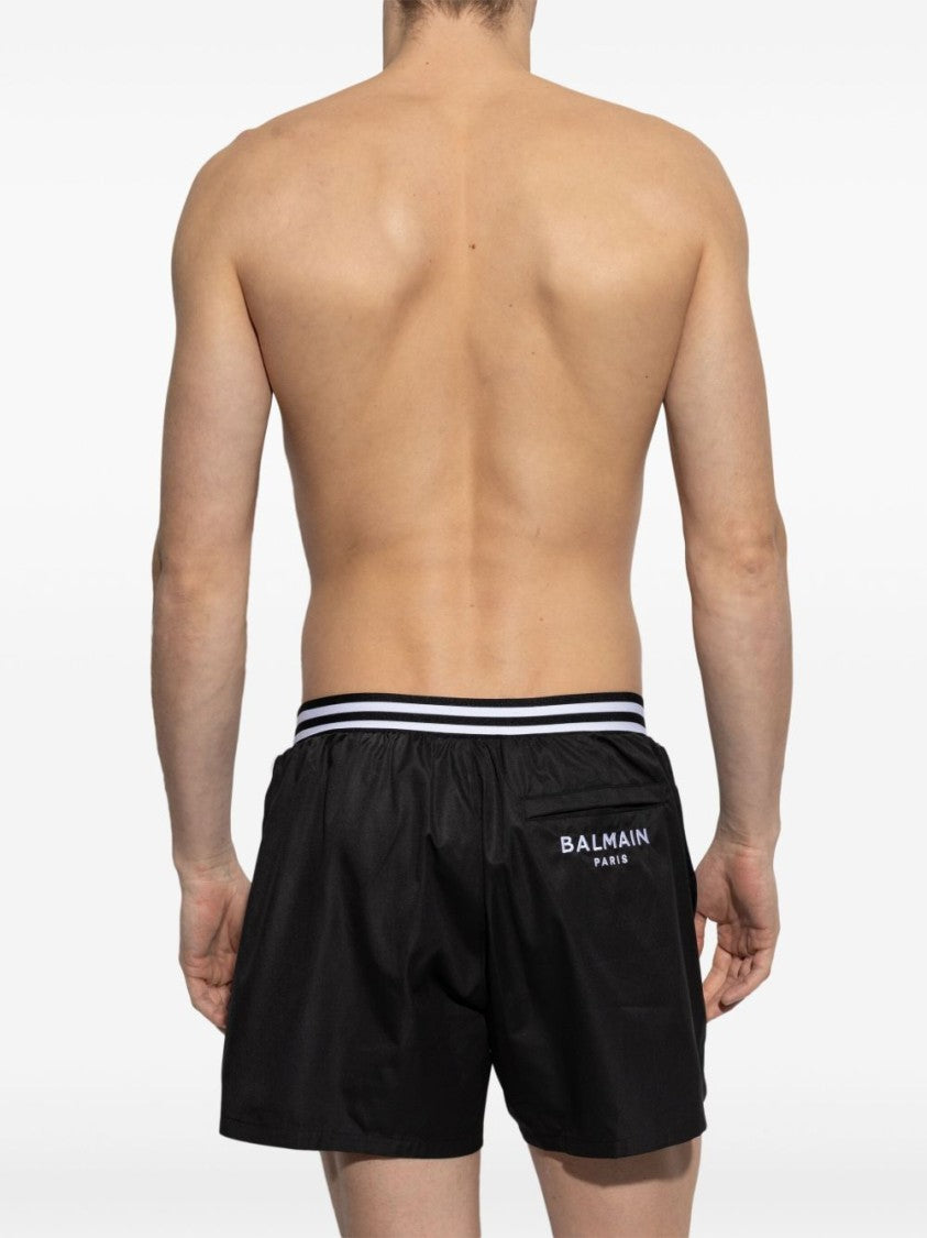 Balmain Balmain Black Swim Shorts