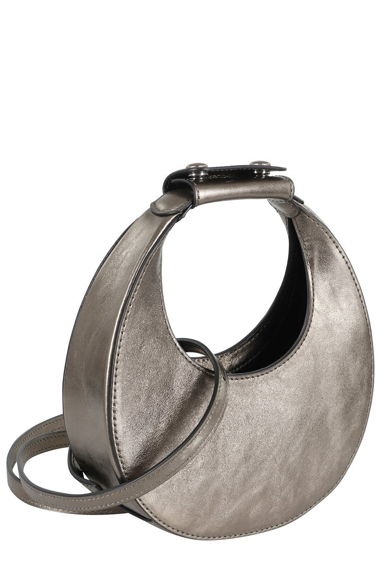 Staud Crescent-Shaped Bronze Leather Bag