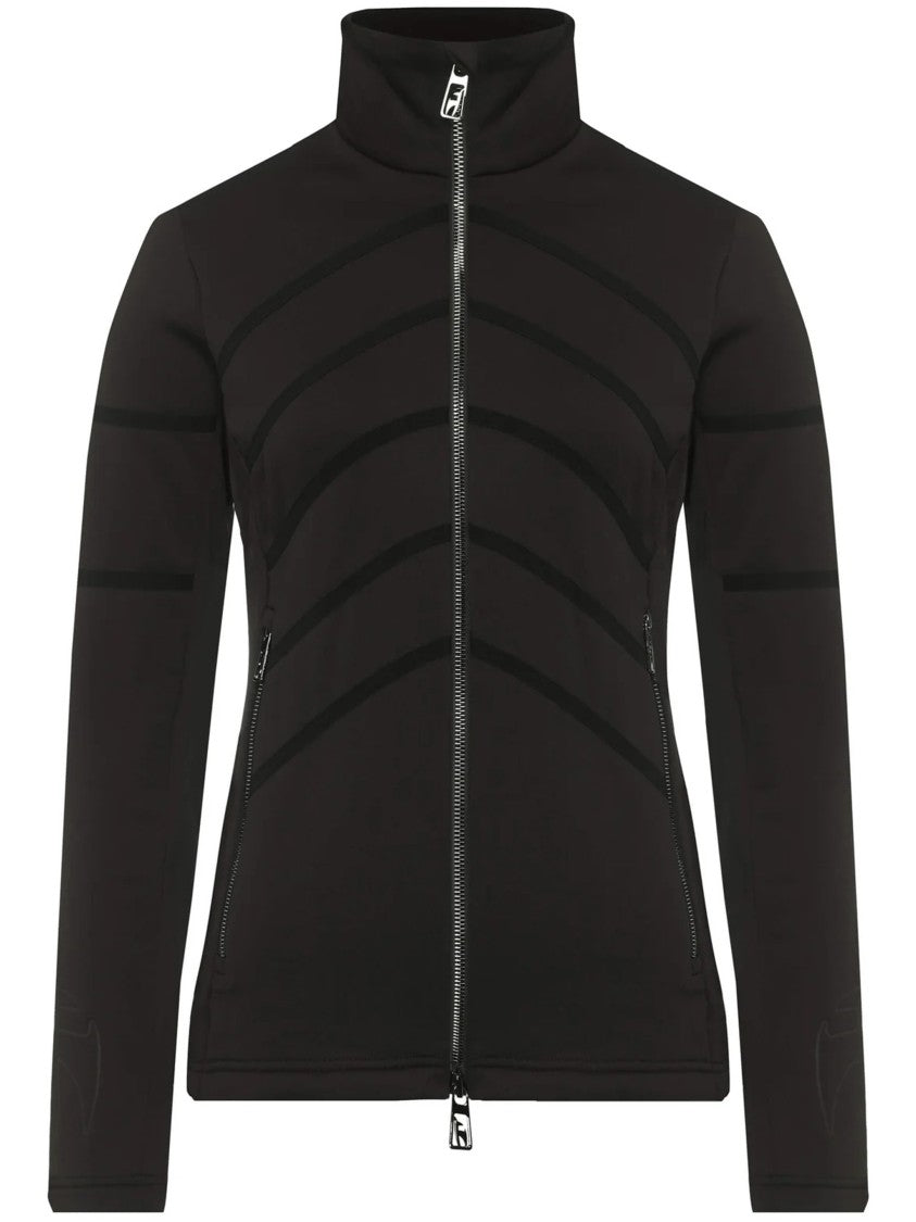 Toni Sailer Black Sue Fitted High-Collar Ski Jacket