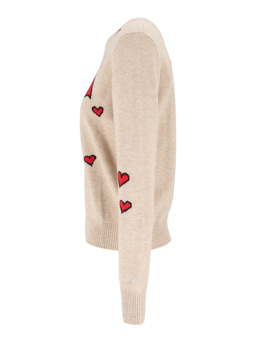 Mc2 Saint Barth New Queen Snoopy Falling Love Embroidered Sweater