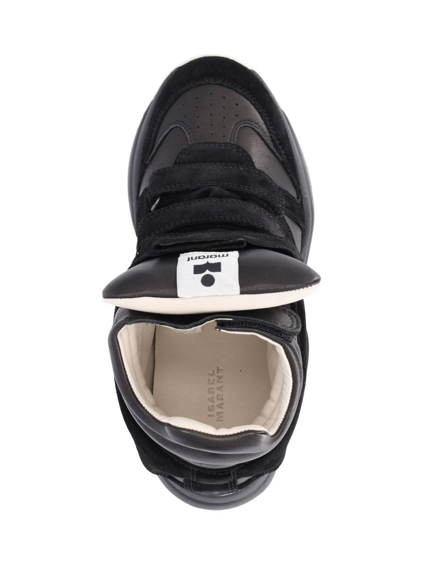 Isabel Marant Black Balskee Leather Suede Sneakers