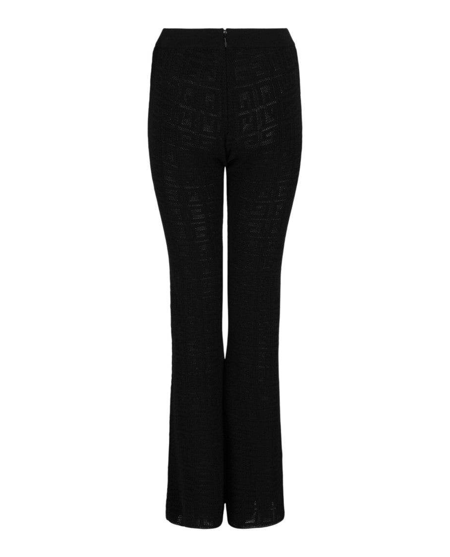 Givenchy Mid-Rise Flare Leggings With Allover 4G Monogram Design