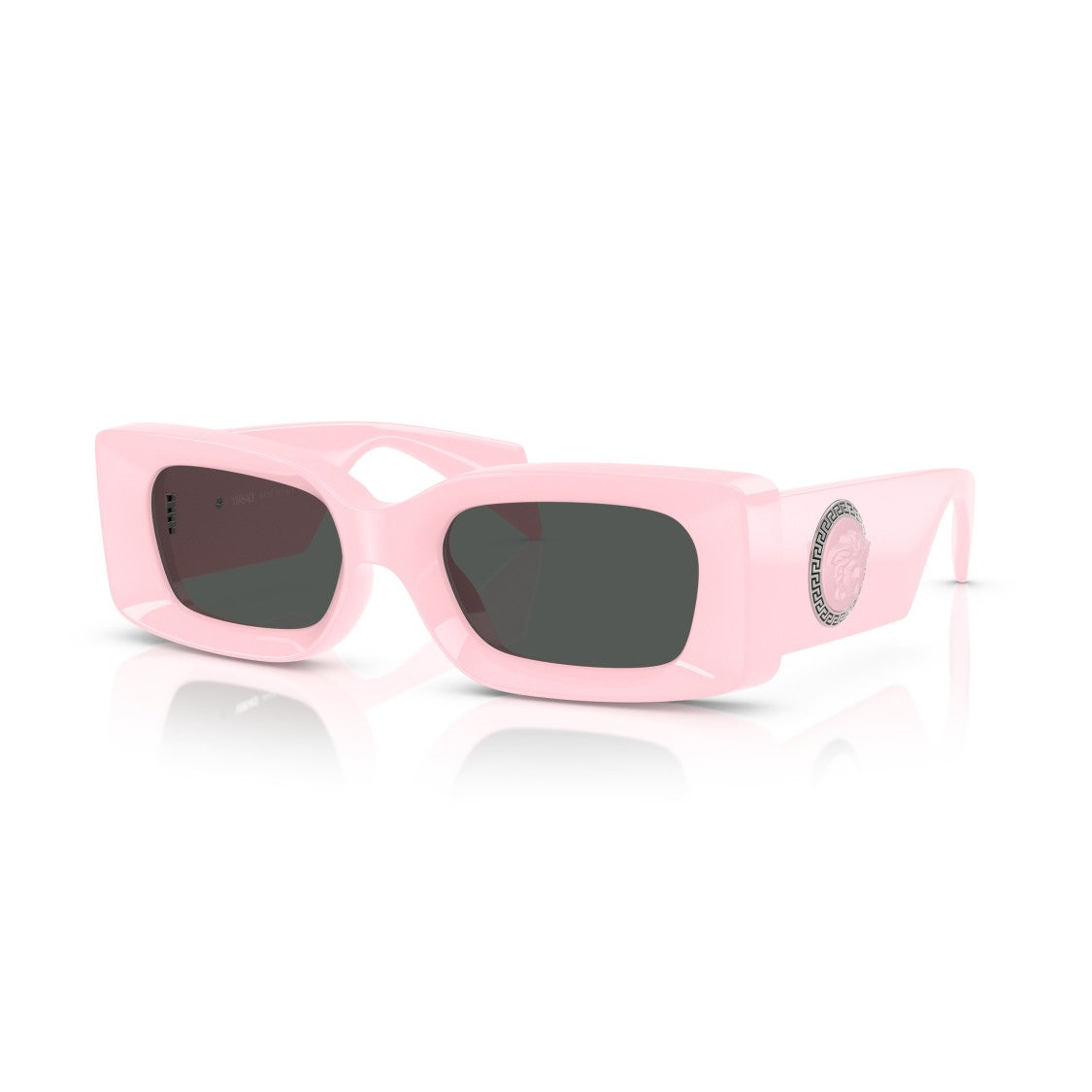 Versace 0Ve4474u Rectangular Frame Sunglasses In Soft Pink