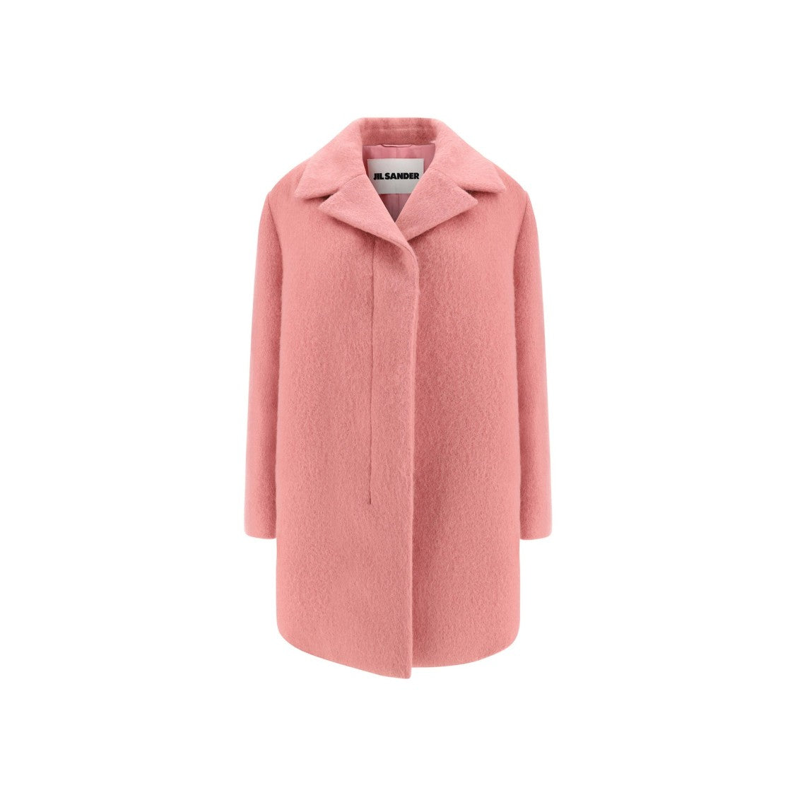 Jil Sander Wool Kaban Coat With Notched Collar