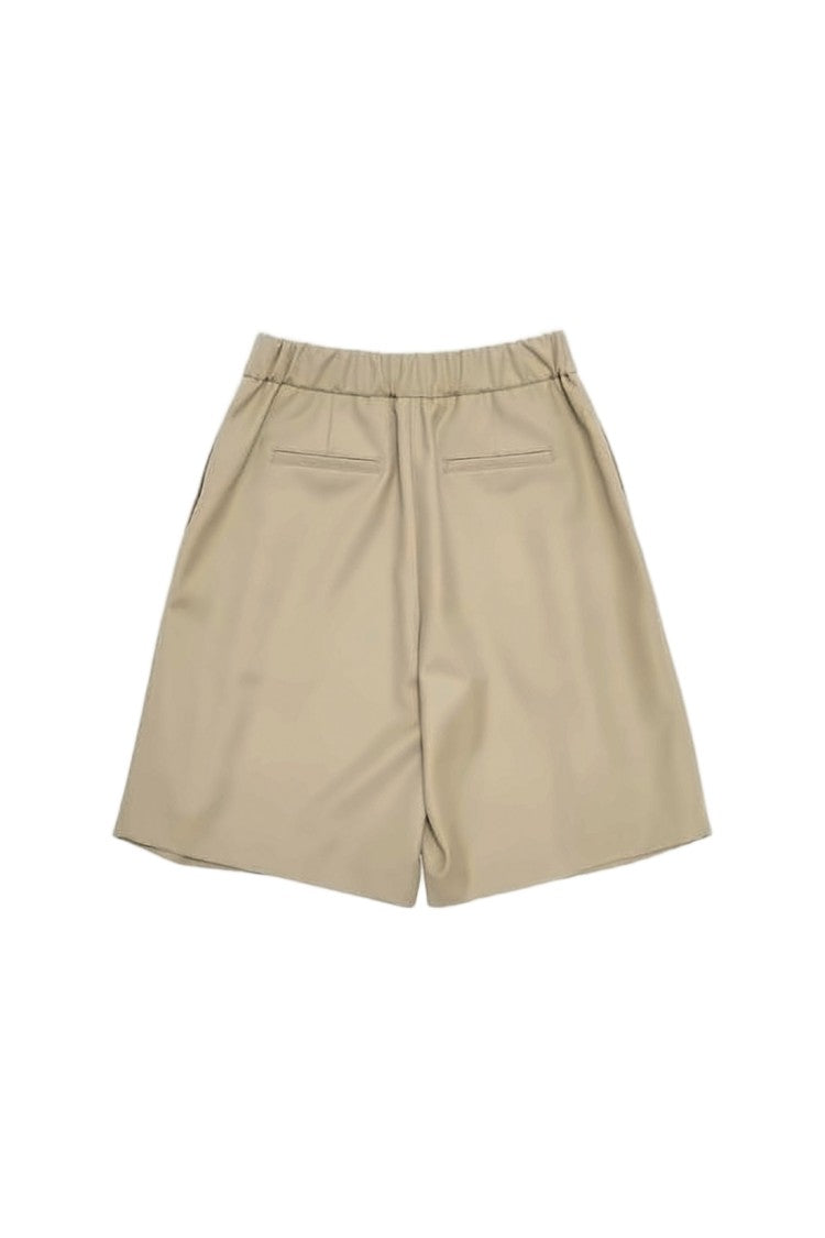 Amomento Tailored Neutrals Shorts With Elastic Waistband