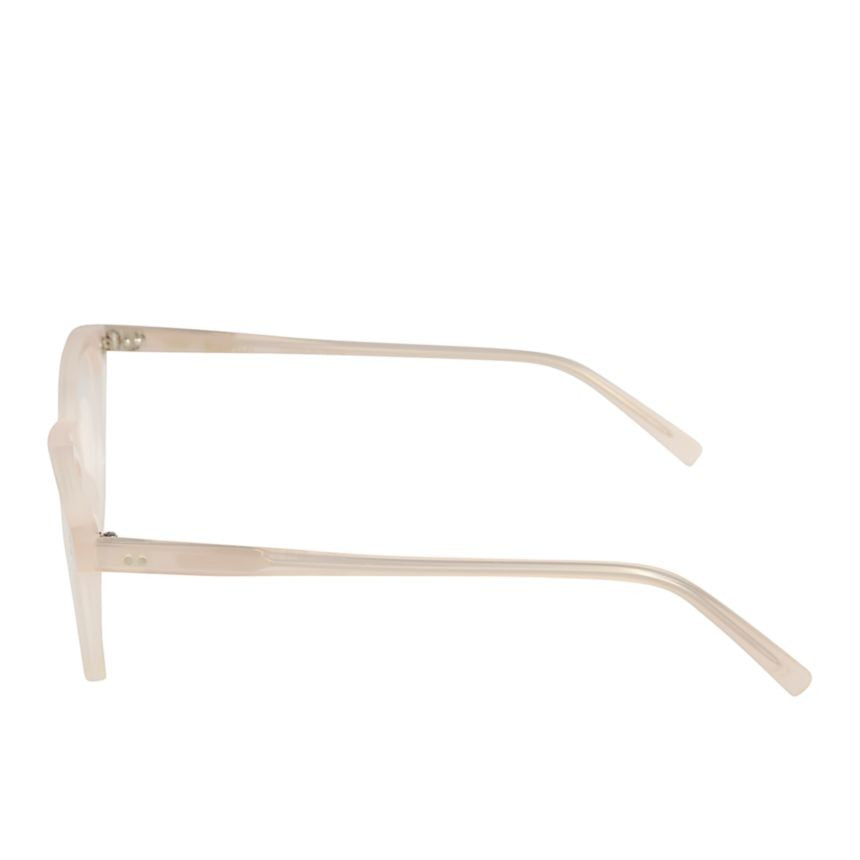 Kador Chyli/N Translucent Beige Rounded Frame Eyeglasses With Tapered Temples
