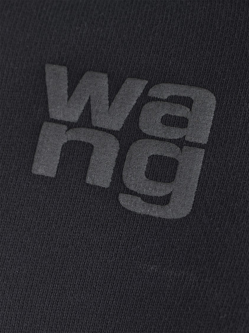 Alexander Wang Relaxed Fit Crew Sweatshirt With Puff Paint Logo