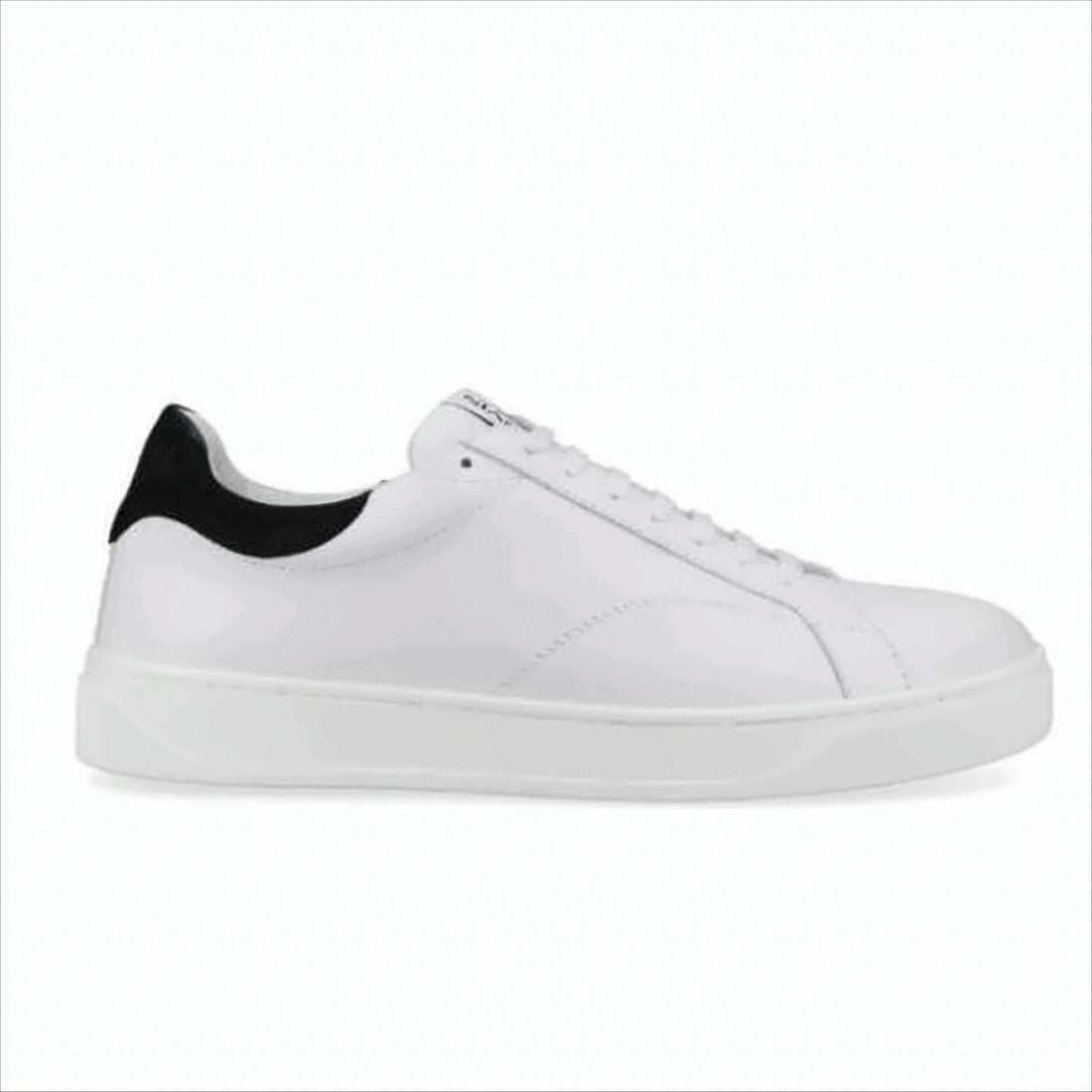 Lanvin Low-Top Calf Leather Sneakers With Contrasting Heel Tab