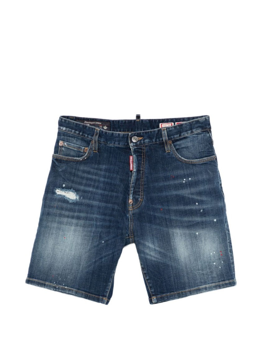 Dsquared2 Blue Classic Five-Pocket Denim Shorts