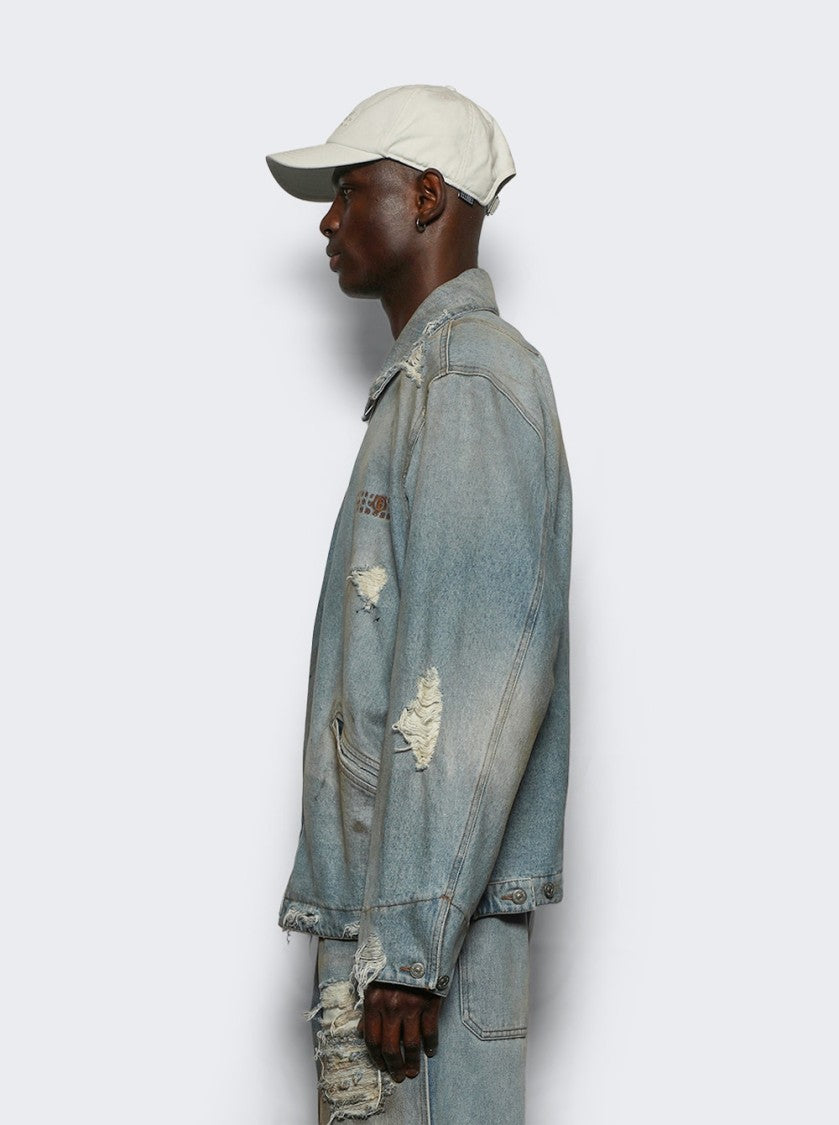 Mm6 By Maison Margiela Sports Jacket Medium Blue