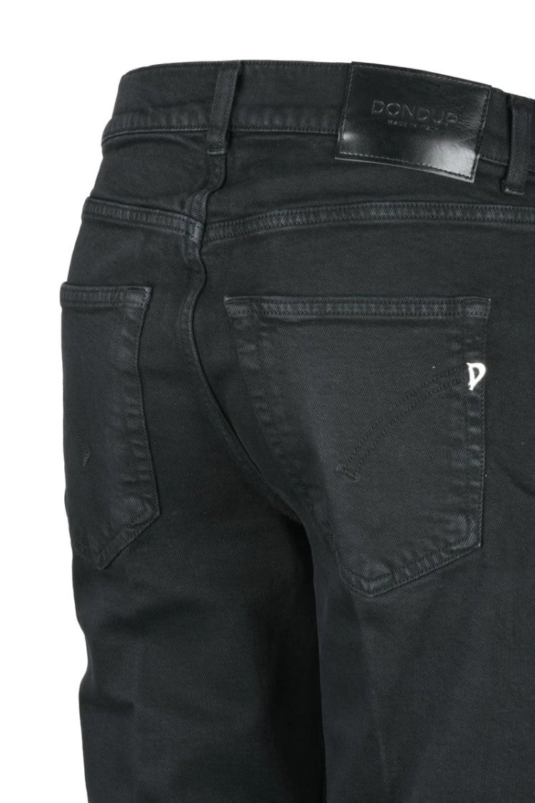 Dondup Straight-Leg Black Denim Jeans