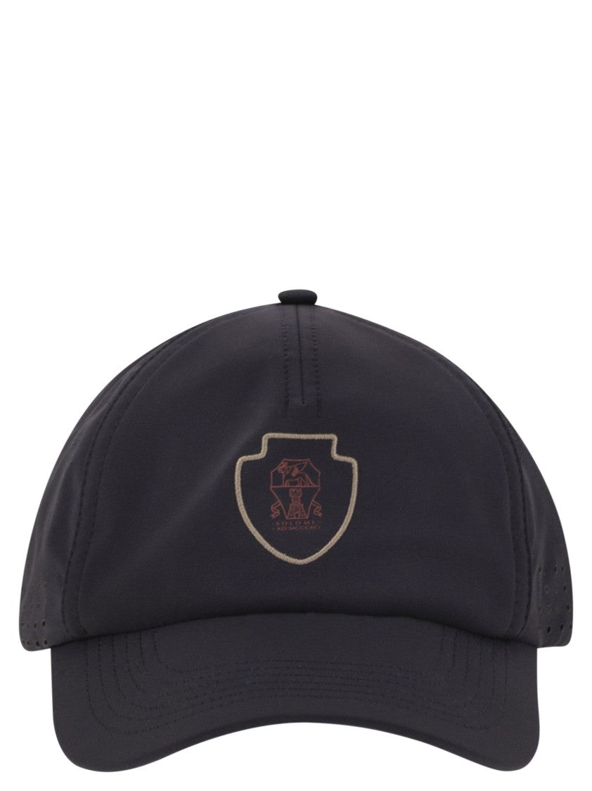 Brunello Cucinelli Baseball Cap In Tech Fabric With Logo