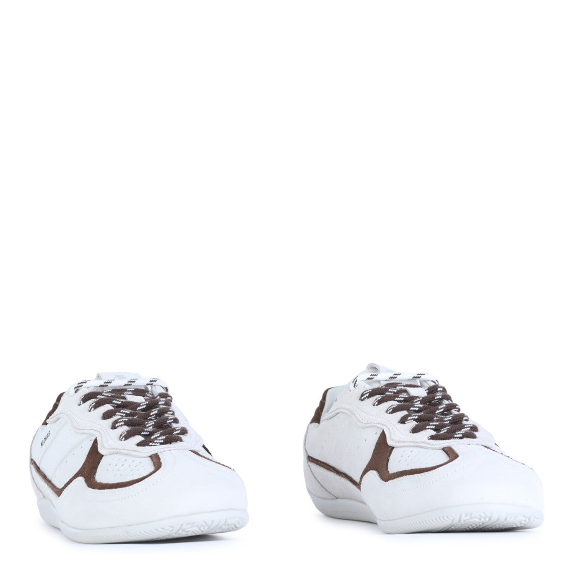 Alohas White Perforated Contrast Inserts Sneakers