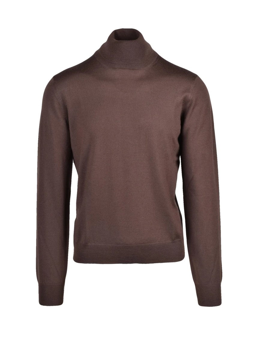 Gran Sasso Classic Crew Neck Sweater In 100% Virgin Wool