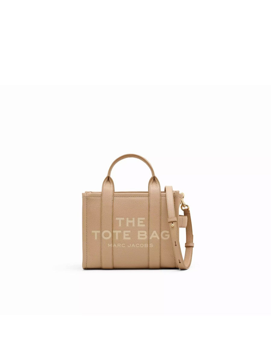 Marc Jacobs Pebbled Leather Small Tote With Dual Handles And Adjustable Strap