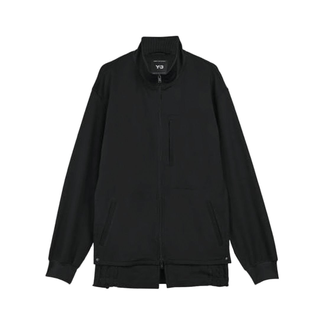 Y-3 High Collar Black Nylon Jacket