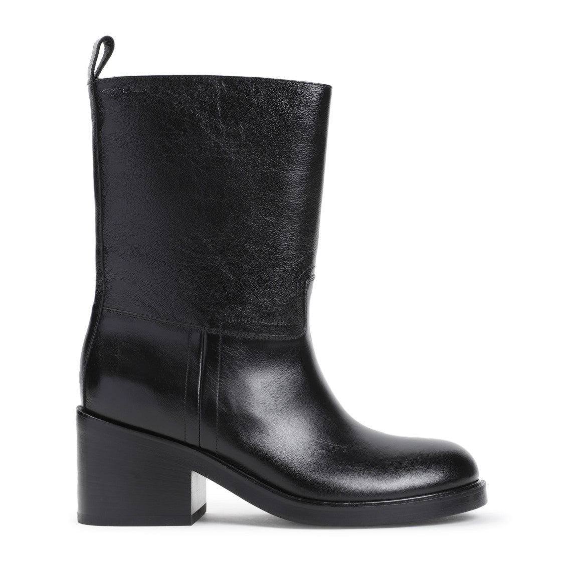 Bally Black Calf Leather Bootie
