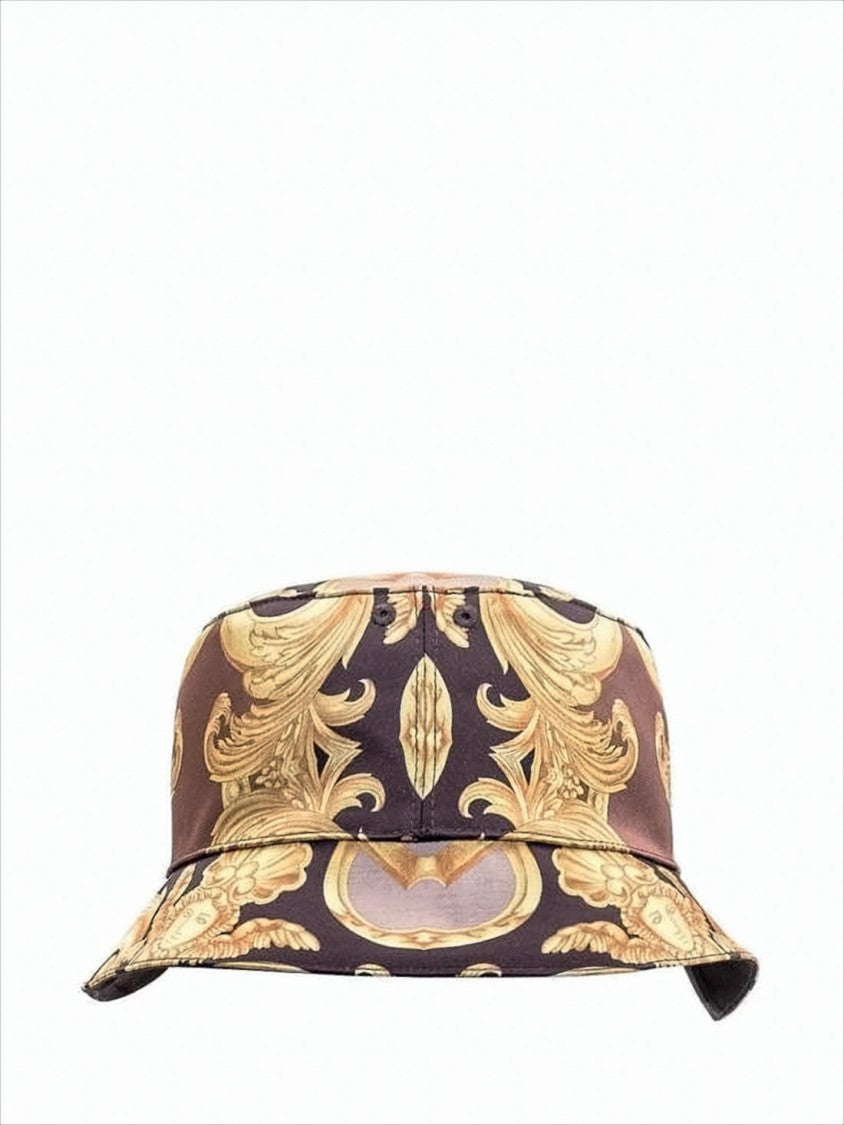Versace Baroque-Inspired Bucket Hat With Medusa Emblems