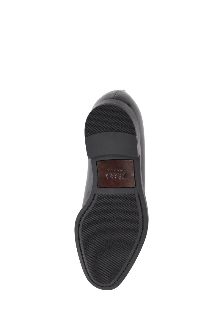 Zegna Calf Leather Derby Shoes