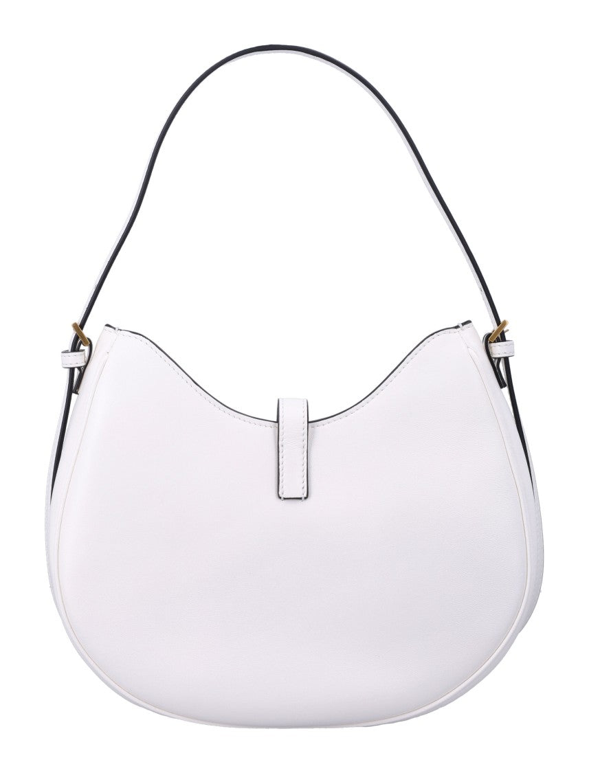 Versace Small Hobo Curved Medusa Leather Shoulder Bag