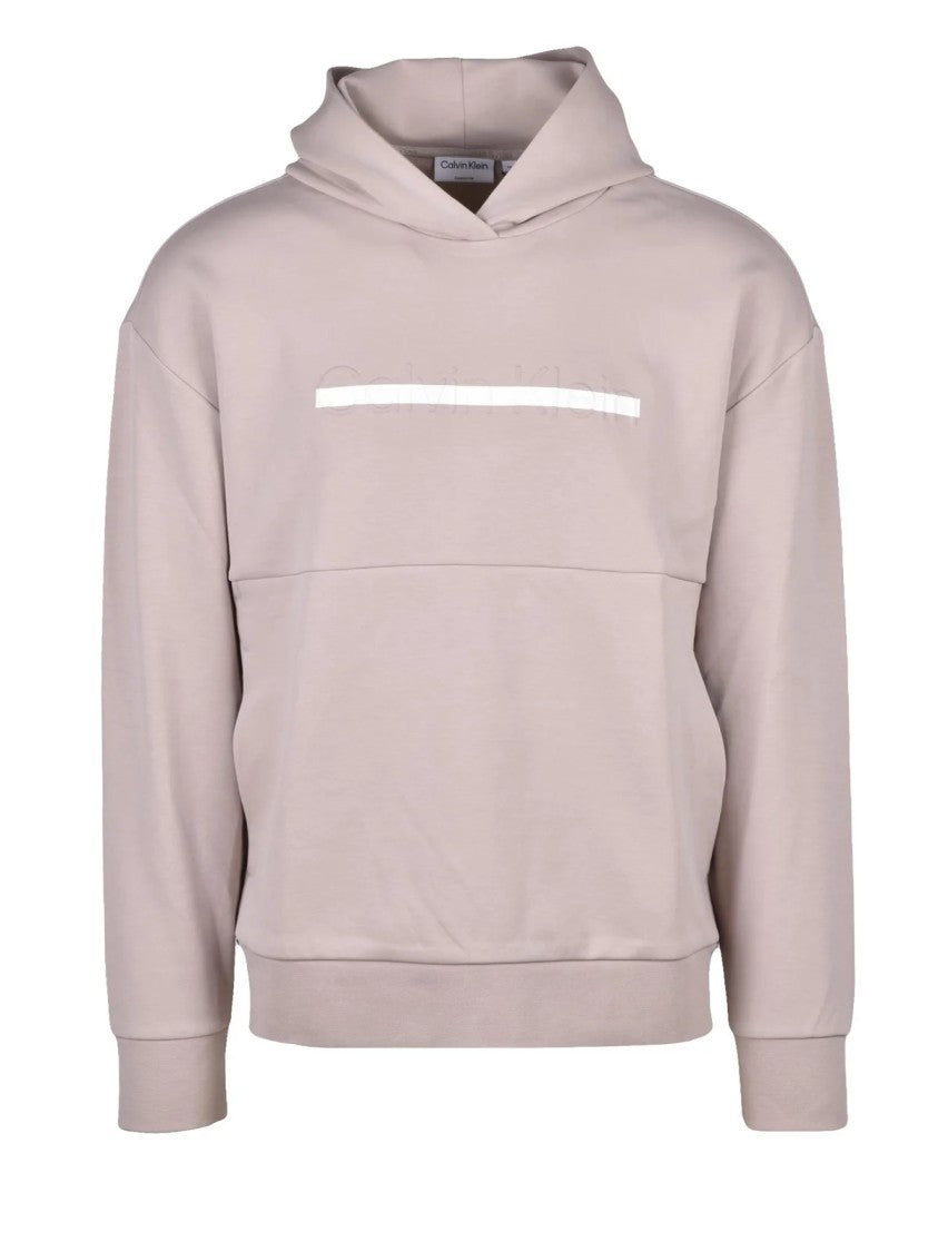 Calvin Klein Cotton-Blend Drawstring Hoodie