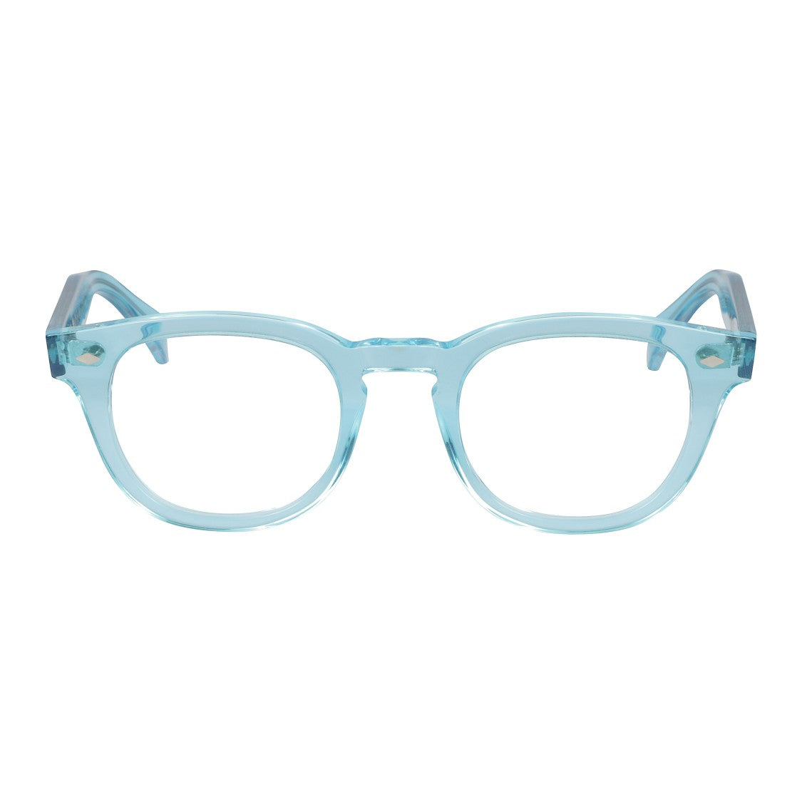 Kador Jolly Cal 49 Translucent Light Blue Rounded Square Eyeglasses