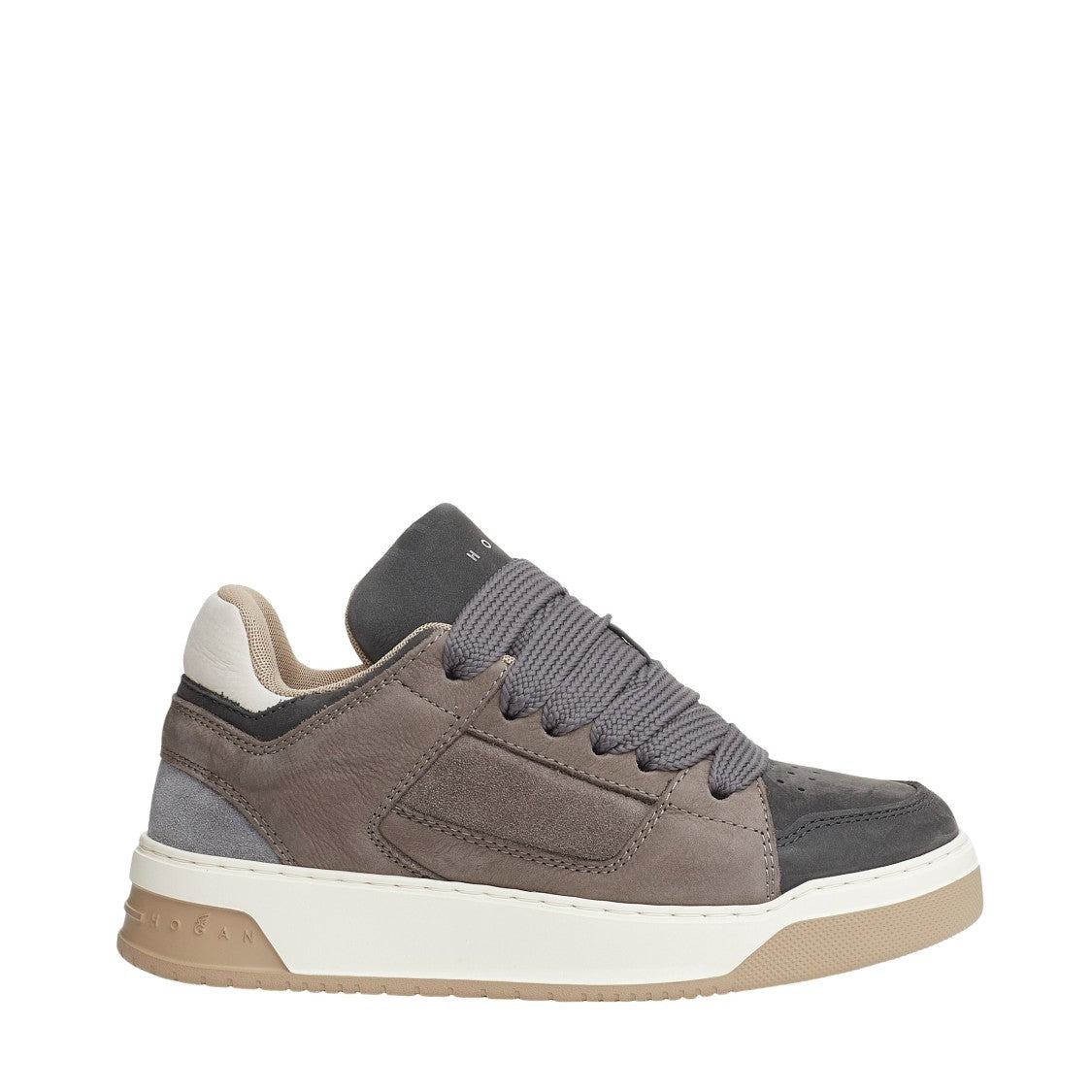 Hogan Gray Suede Sneakers