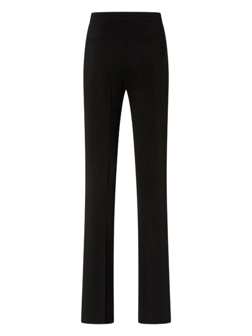 Pinko Tailored Black Trousers With Flared Hem