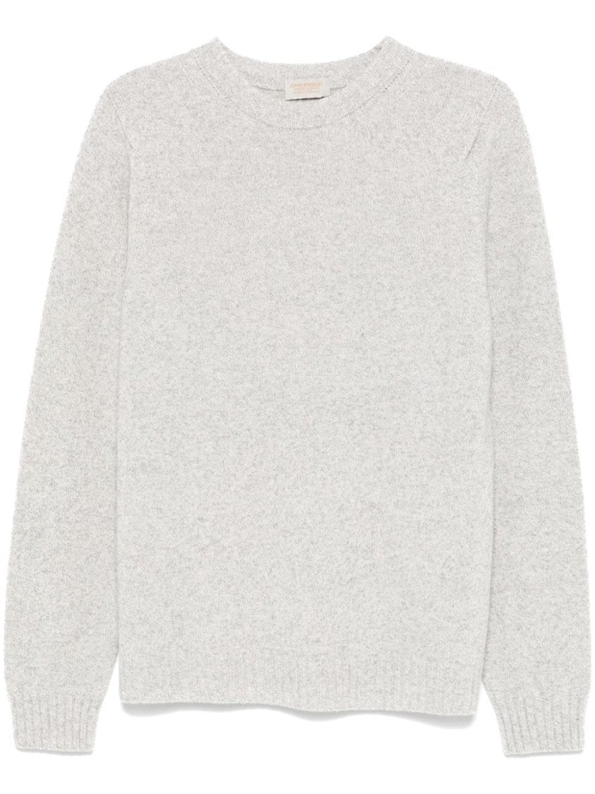 John Smedley Light Grey Norfolk Sweater
