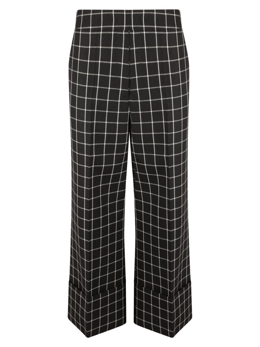 Valentino Garavani Wide-Leg Trousers In Black
