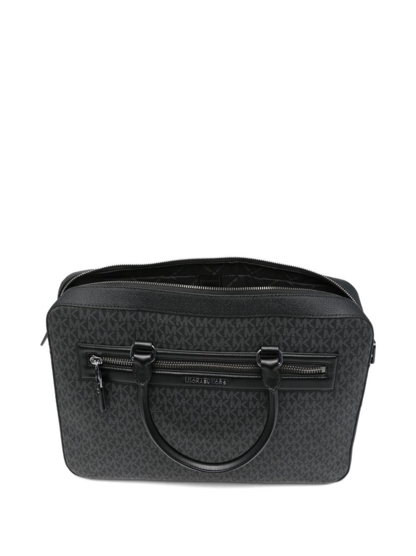 Michael Kors Black Grey Jet Set Backpack