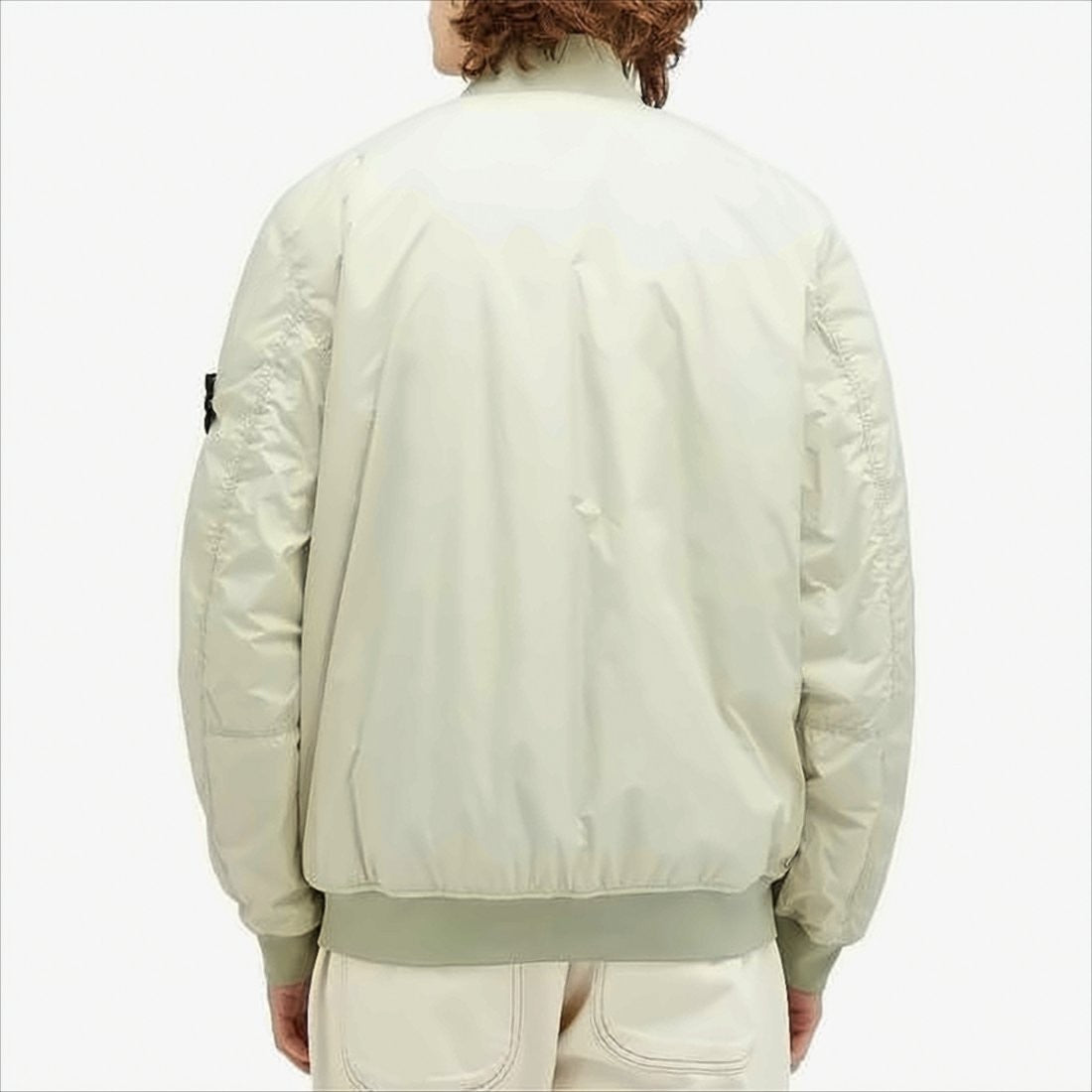 Stone Island Smooth-Finish Polyamide Bomber Jacket With Design