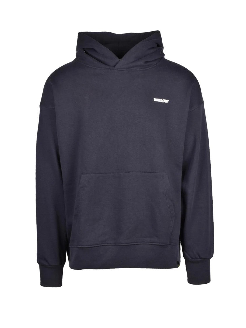 Barrow Grey Cotton Kangaroo Hoodie