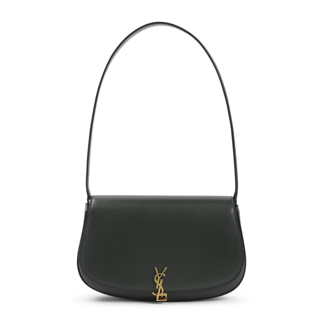 Saint Laurent Compact Black Lamb Leather Shoulder Bag