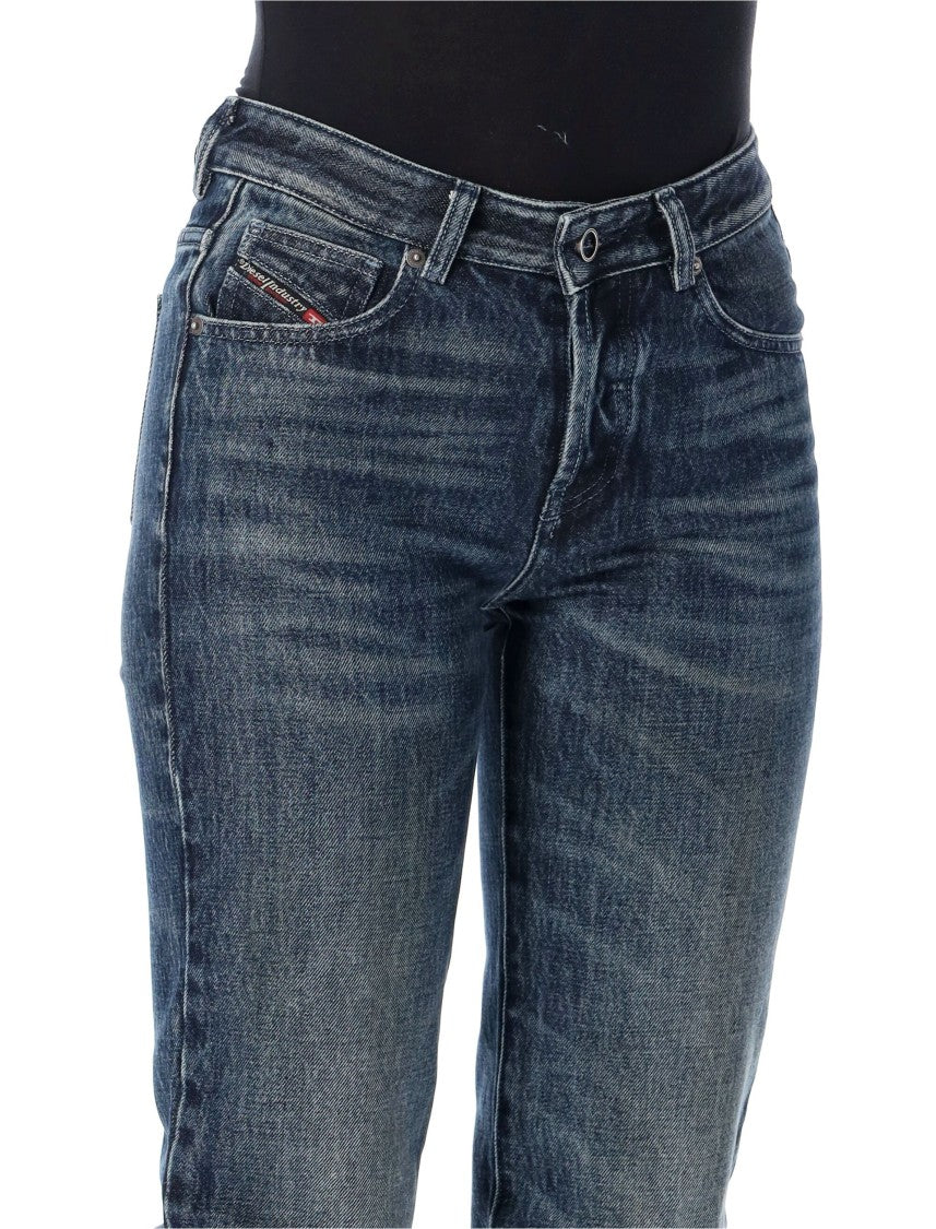 Diesel Relaxed Fit Ruched-Leg Jeans