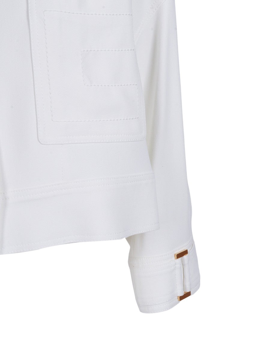 Elisabetta Franchi Boxy Cropped Classic Jacket