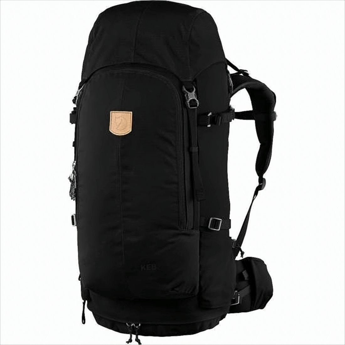 Fjallraven Kanken Large Structured Black Backpack With Adjustable Straps