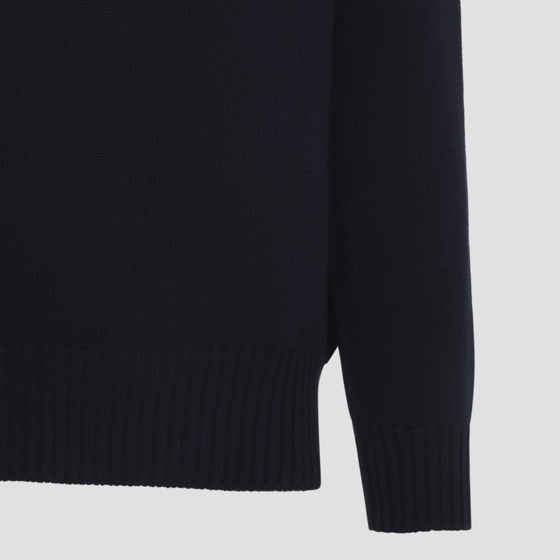 Givenchy High Neck Ribbed Cotton Sweater