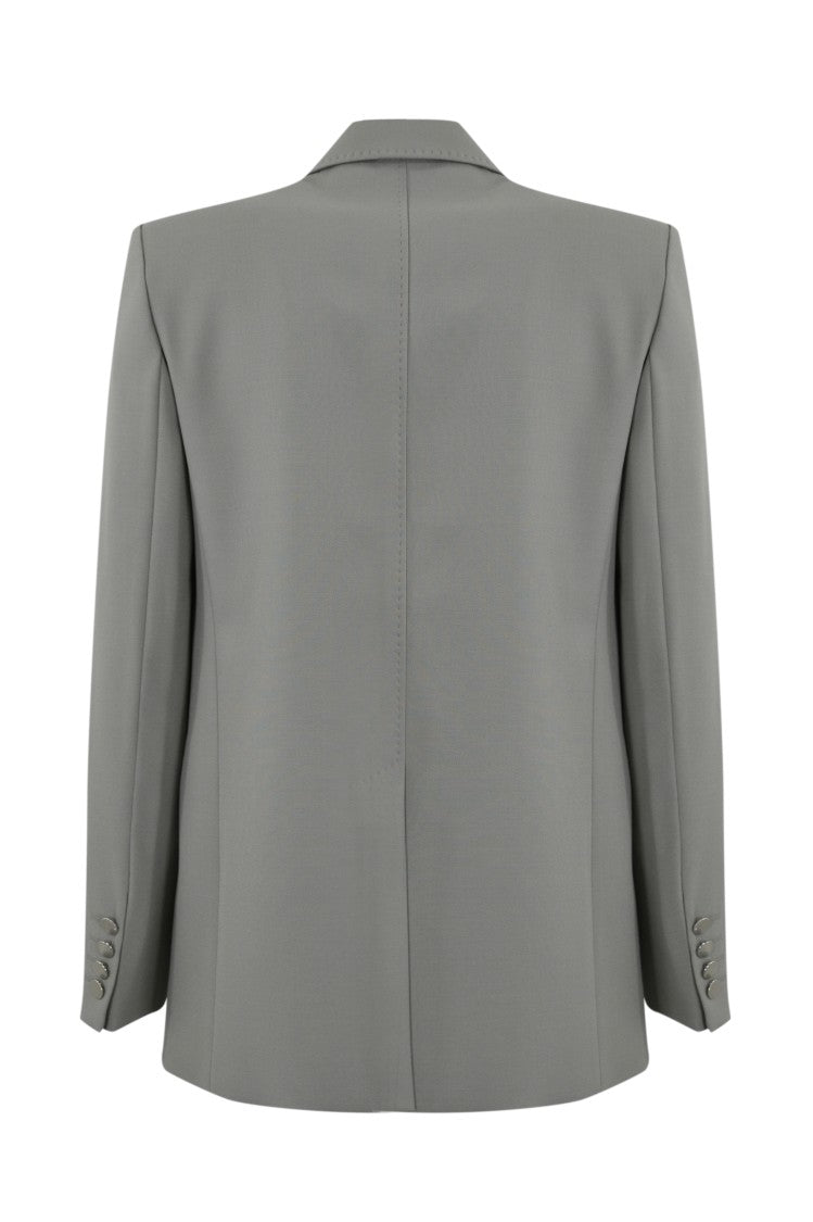 Max Mara Tailored Double-Breasted Blazer With Metallic Buttons